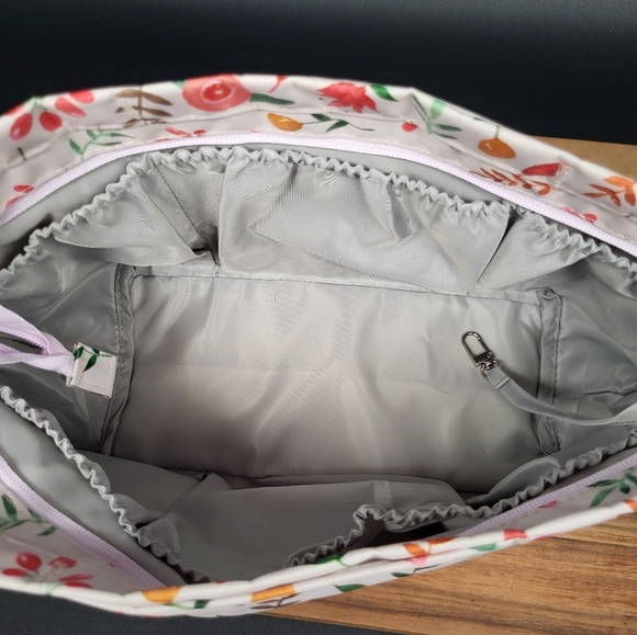 2 Floral Print Tote Bag Organizers, Lots of Storage Space! Never Used, Like New - Picture 5 of 10